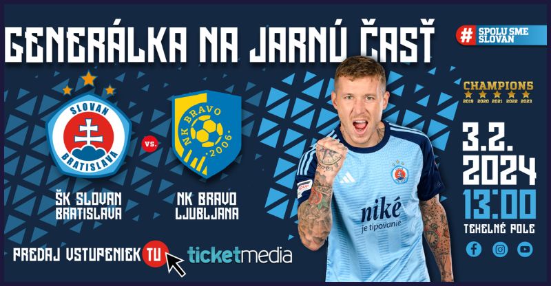 Bravo pred odmevno prijateljsko tekmo: Generalka v Bratislavi, Ljubljančani se bodo pomerili z evropskim nasprotnikom Olimpije