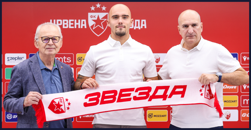 Timi Max Elšnik je v Beogradu dobil družbo: Vanja Drkušić je uradno, kot posojen nogometaš, postal član Crvene zvezde