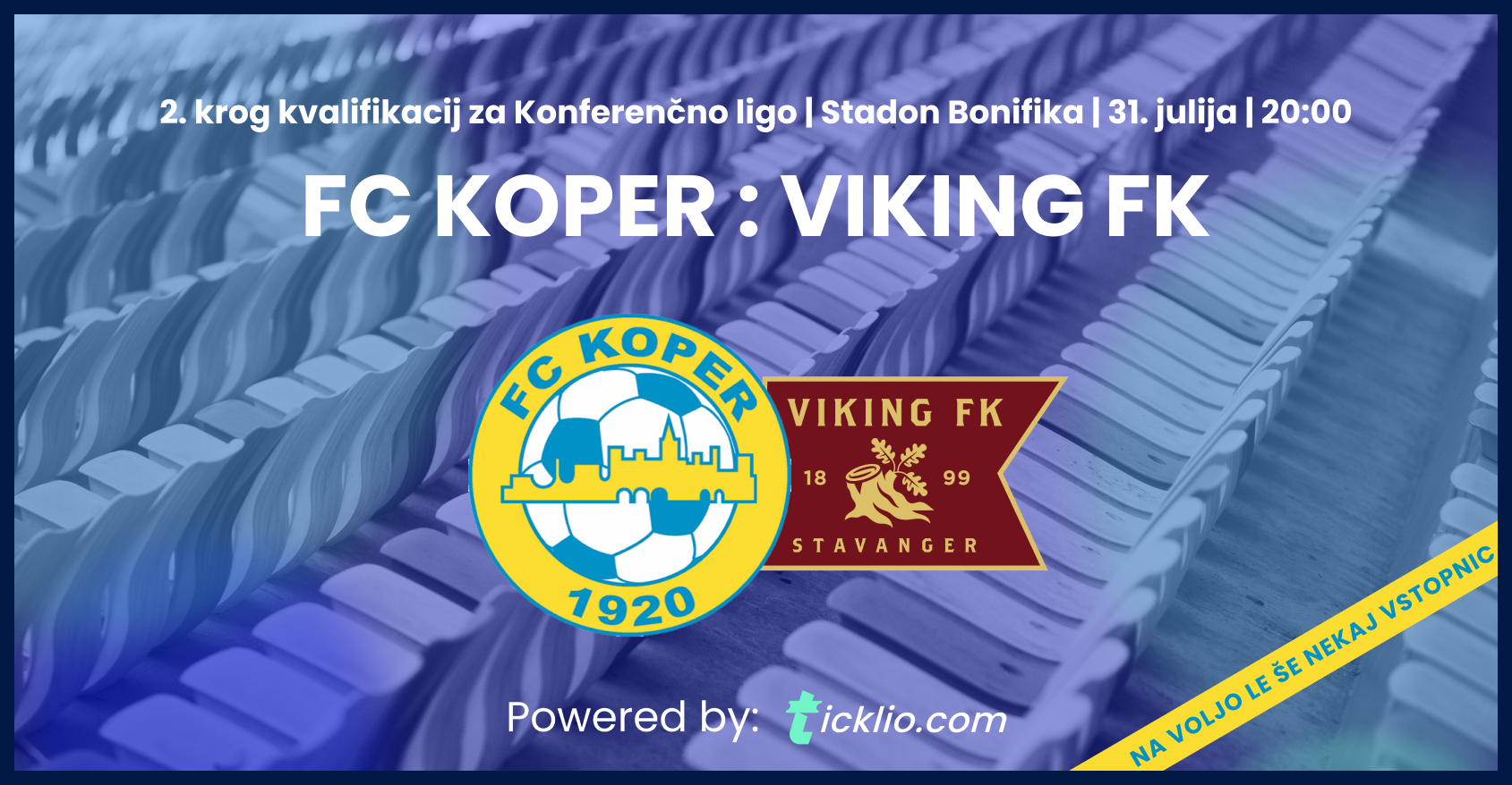 Koper bo po bolečem porazu pred svojimi gledalci želel popraviti bled evropski vtis vtis: Bonifika bo v četrtek gostila Viking FK