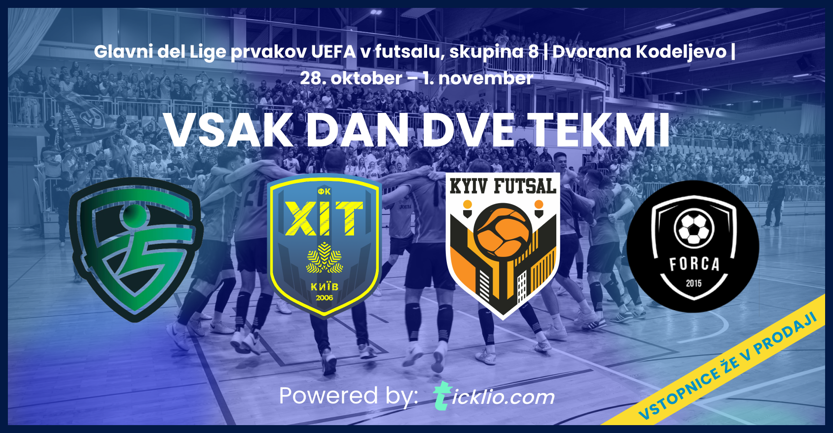 Liga prvakov prihaja v Ljubljano: Siliko Vrhnika pred domačimi navijači v dvorani na Kodeljevem proti eliti Evrope