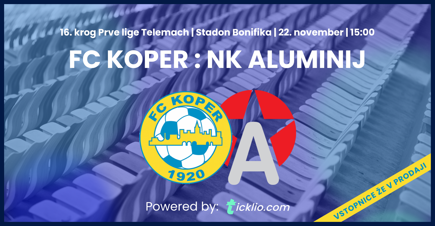 16. krog slovenske Prve lige Telemach v soboto prinaša zelo zanimiv obračun: Koper bo gostil Ticklio derbi proti Aluminiju