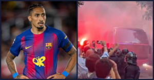 Barcelona, navijači, avtobus