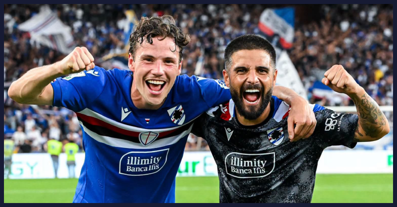 Tjaš Begić, Lorenzo Insigne, Sampdoria